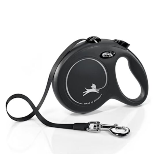 Flexi Classic Tape Retractable Dog Leash, Large, Black, 16' - Picture 1 of 1